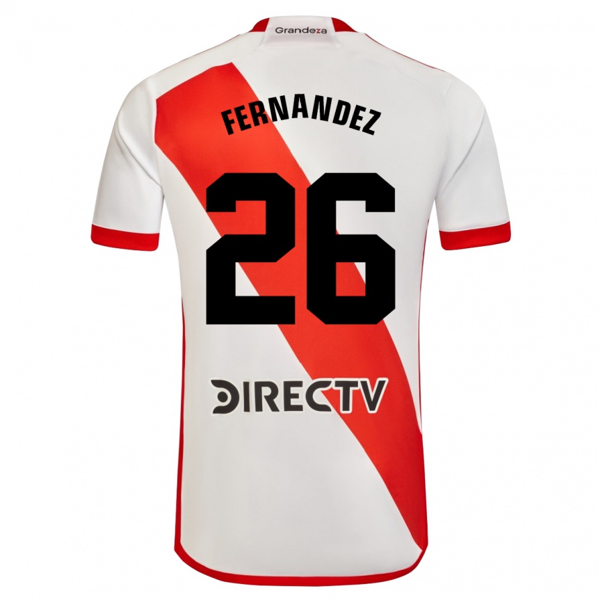 Enfant Football Maillot Nacho Fernández #26 Blanc Rouge Tenues Domicile 2024/25 Canada