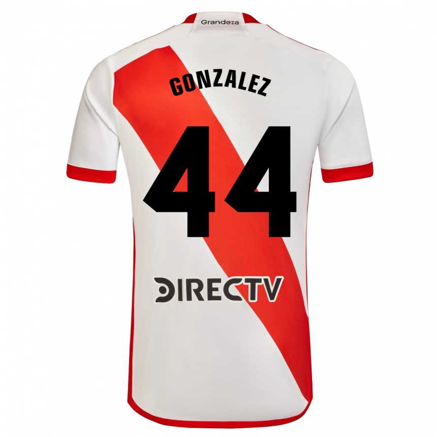 Enfant Football Maillot Alexis González #44 Blanc Rouge Tenues Domicile 2024/25 Canada