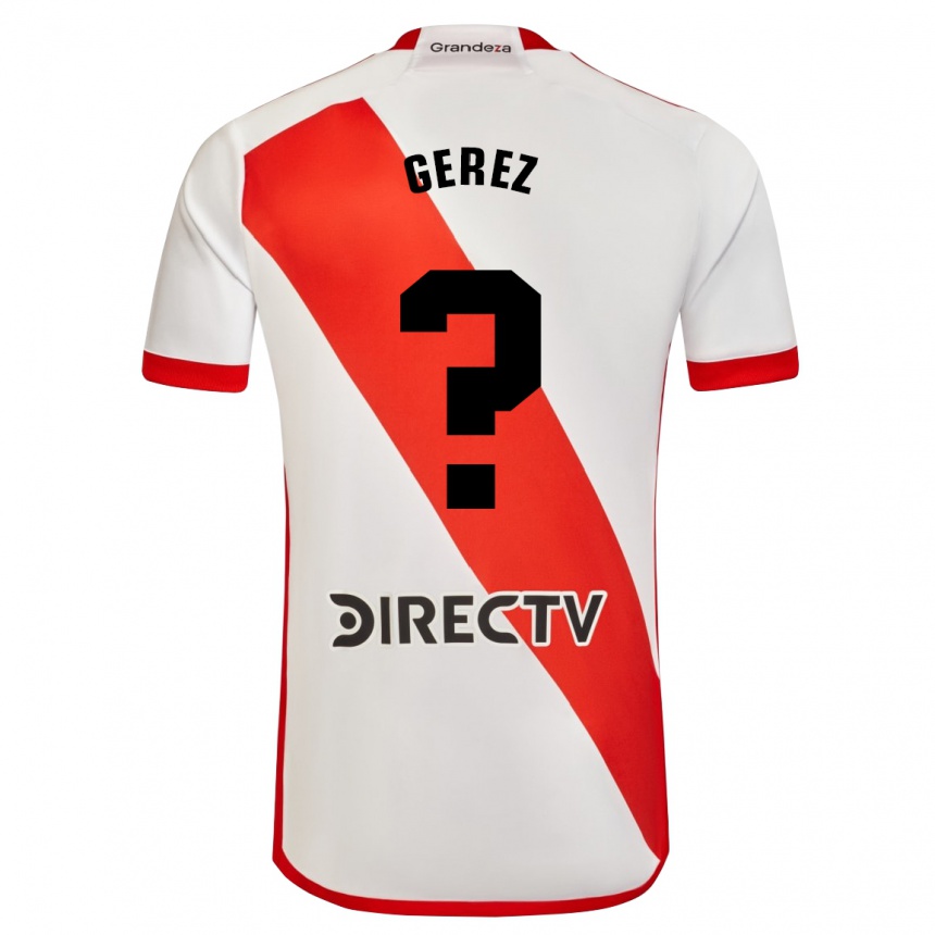 Enfant Football Maillot Dylan Gerez #0 Blanc Rouge Tenues Domicile 2024/25 Canada