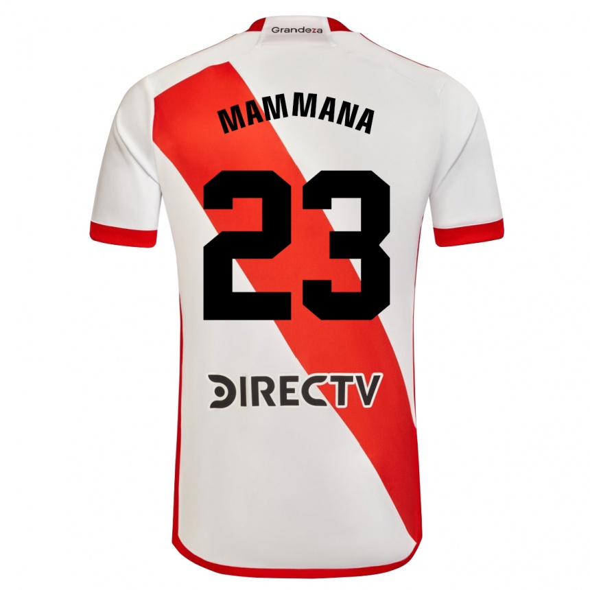 Enfant Football Maillot Emanuel Mammana #23 Blanc Rouge Tenues Domicile 2024/25 Canada