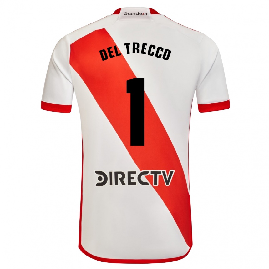 Enfant Football Maillot Martina Del Trecco #1 Blanc Rouge Tenues Domicile 2024/25 Canada