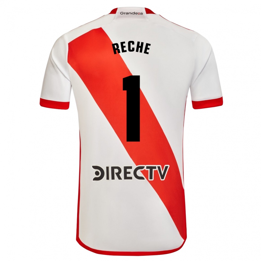 Kids Football Abril Reche #1 White Red Home Jersey 2024/25 T-Shirt Canada