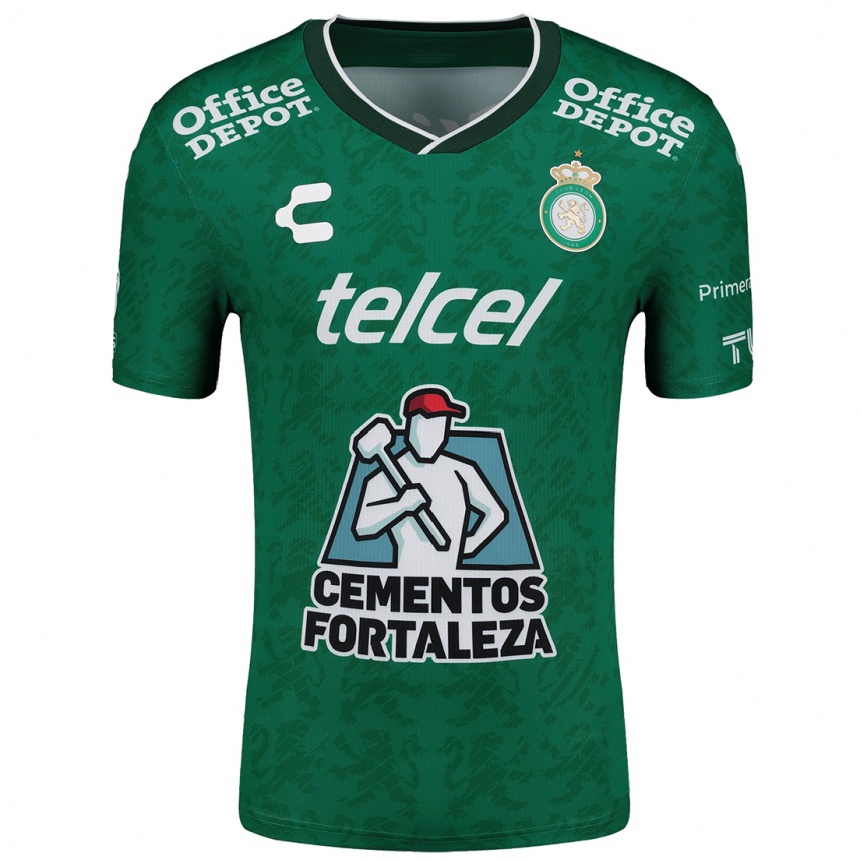 Kids Football Daniela Calderón #14 Green White Home Jersey 2024/25 T-Shirt Canada