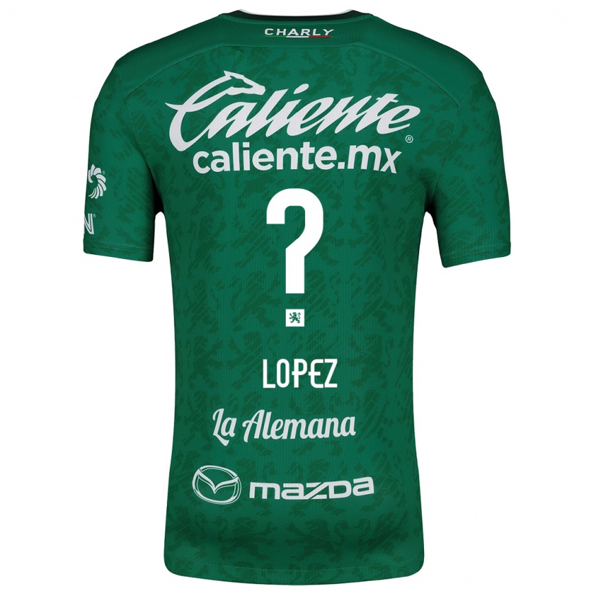 Kids Football Nicolás López #0 Green White Home Jersey 2024/25 T-Shirt Canada