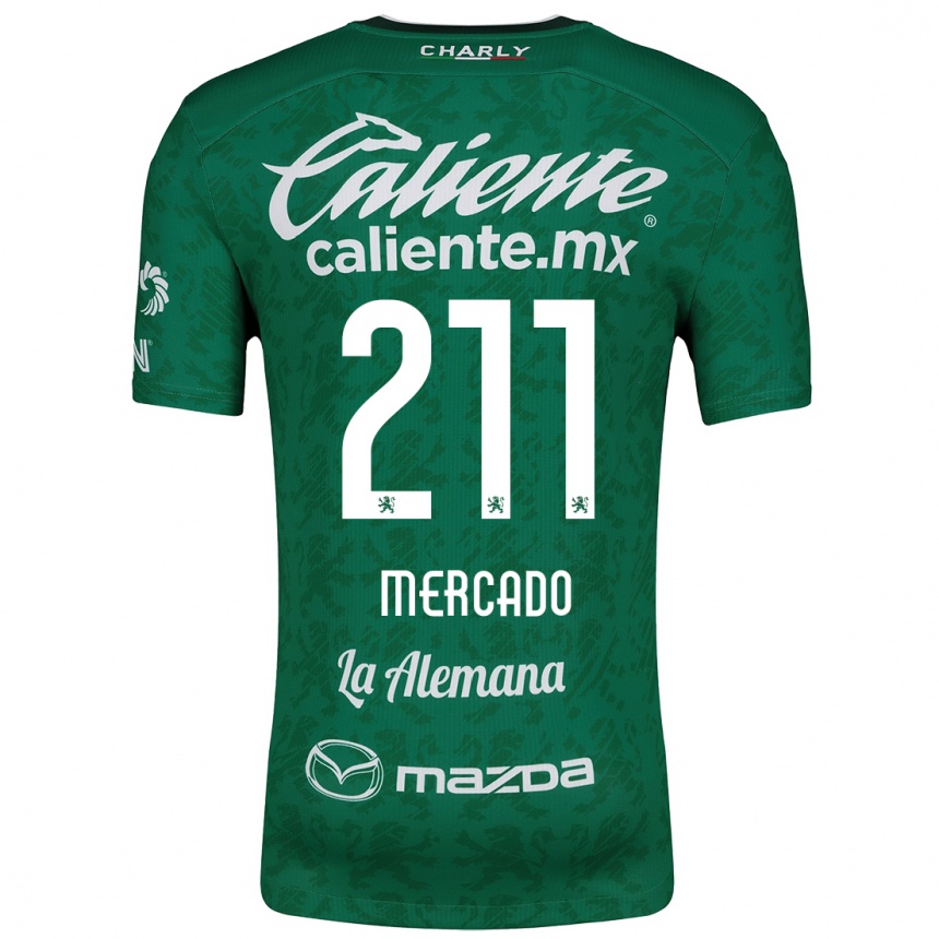 Enfant Football Maillot Diego Mercado #211 Vert Blanc Tenues Domicile 2024/25 Canada