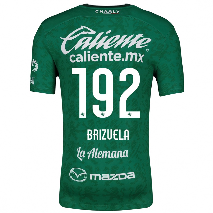 Kids Football Juan Brizuela #192 Green White Home Jersey 2024/25 T-Shirt Canada