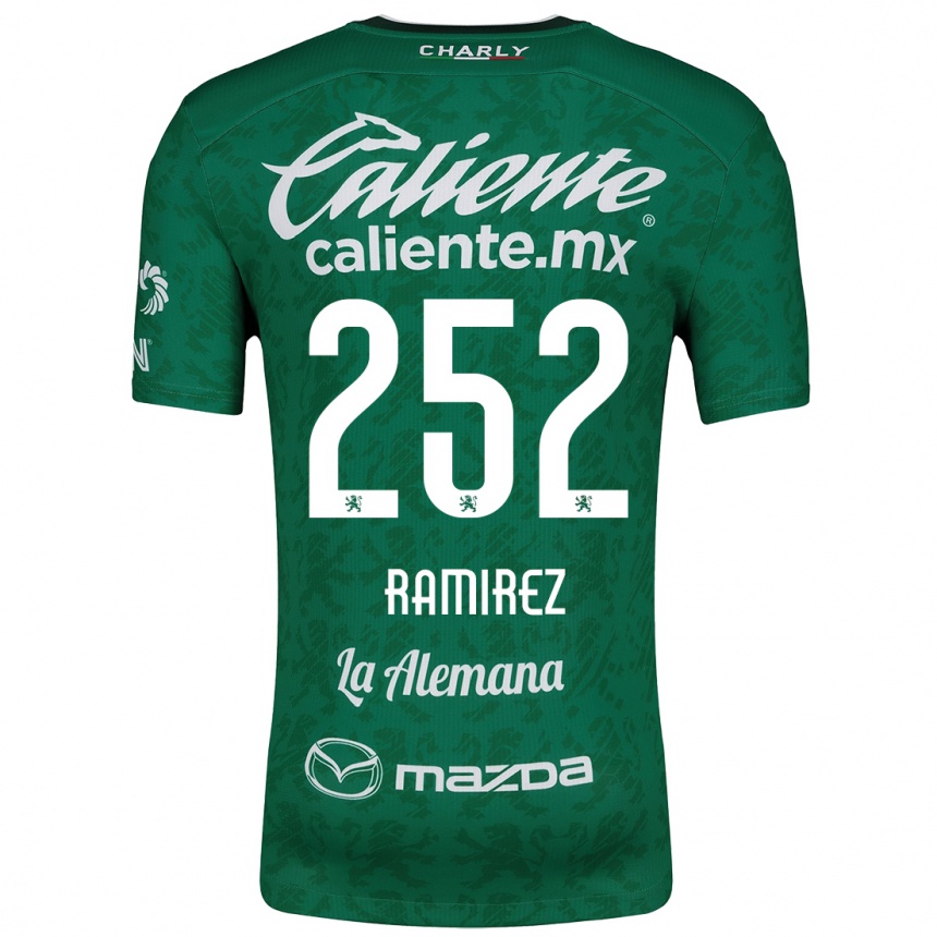 Kids Football Luis Ramírez #252 Green White Home Jersey 2024/25 T-Shirt Canada