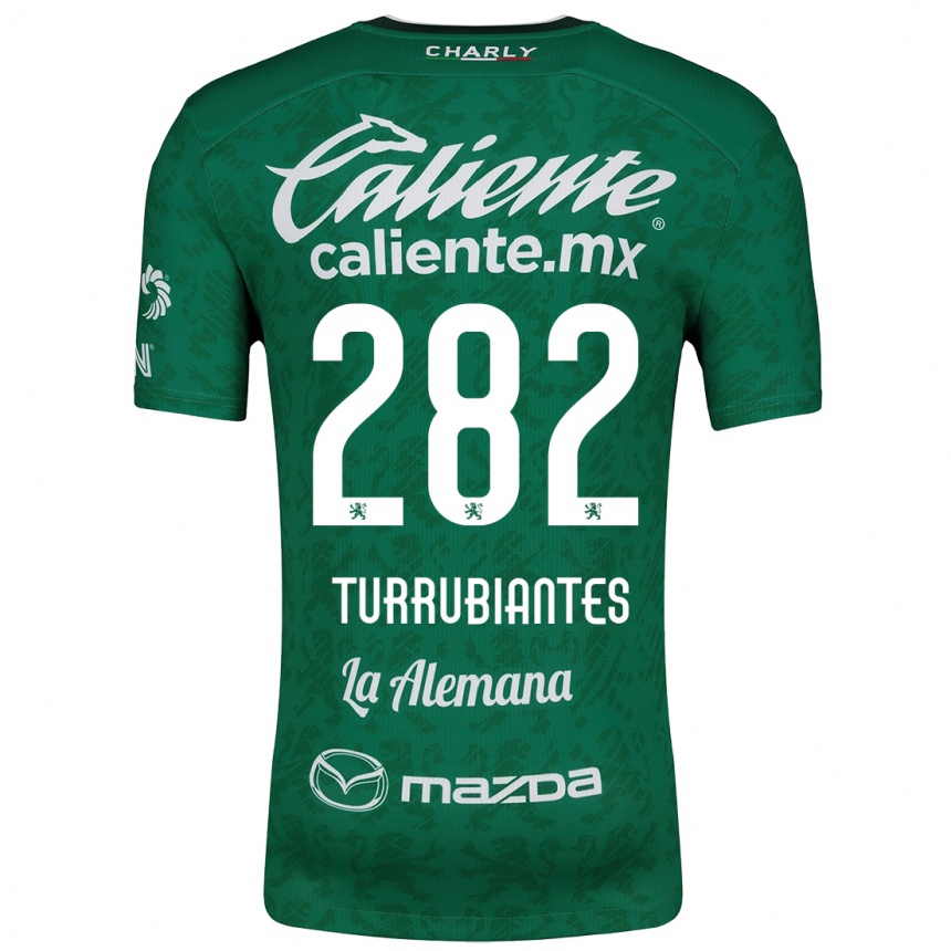 Enfant Football Maillot Abdon Turrubiantes #282 Vert Blanc Tenues Domicile 2024/25 Canada