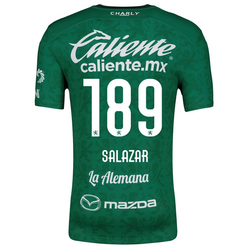 Kids Football José Salazar #189 Green White Home Jersey 2024/25 T-Shirt Canada