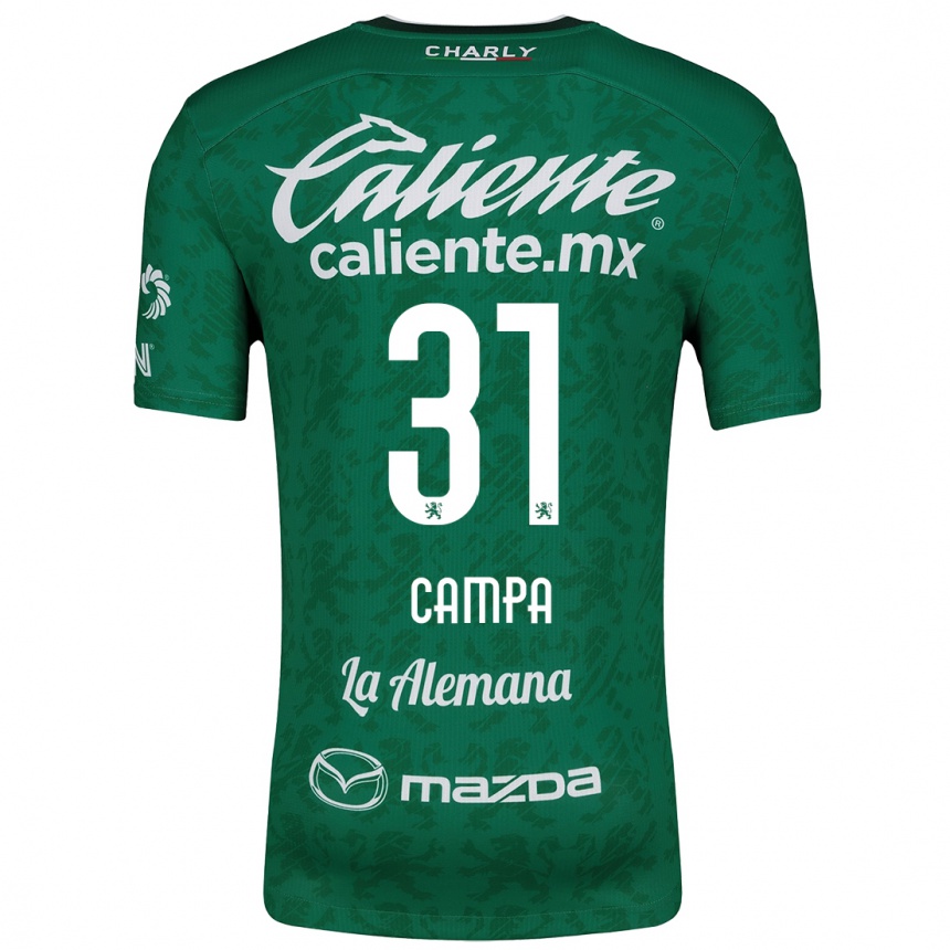 Kids Football Marlyn Campa #31 Green White Home Jersey 2024/25 T-Shirt Canada