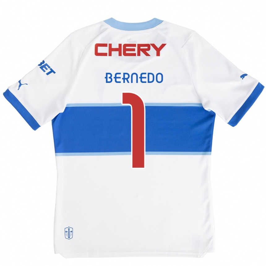 Kids Football Vicente Bernedo #1 White Blue Home Jersey 2024/25 T-Shirt Canada