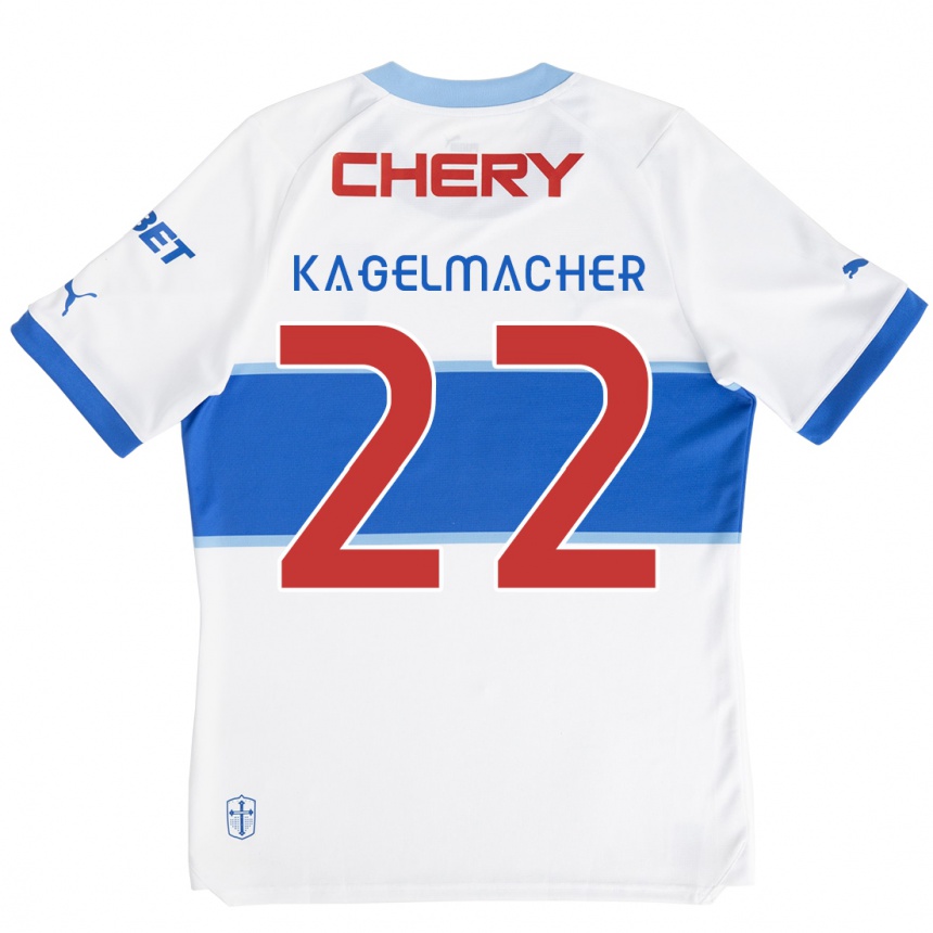 Enfant Football Maillot Gary Kagelmacher #22 Blanc Bleu Tenues Domicile 2024/25 Canada