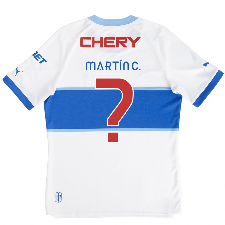 Enfant Football Maillot Martín Contreras #0 Blanc Bleu Tenues Domicile 2024/25 Canada