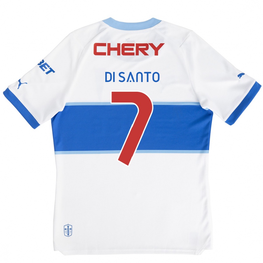 Kids Football Franco Di Santo #7 White Blue Home Jersey 2024/25 T-Shirt Canada