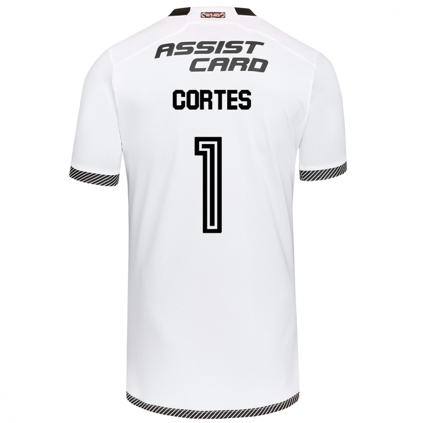 Kids Football Brayan Cortés #1 White Black Home Jersey 2024/25 T-Shirt Canada