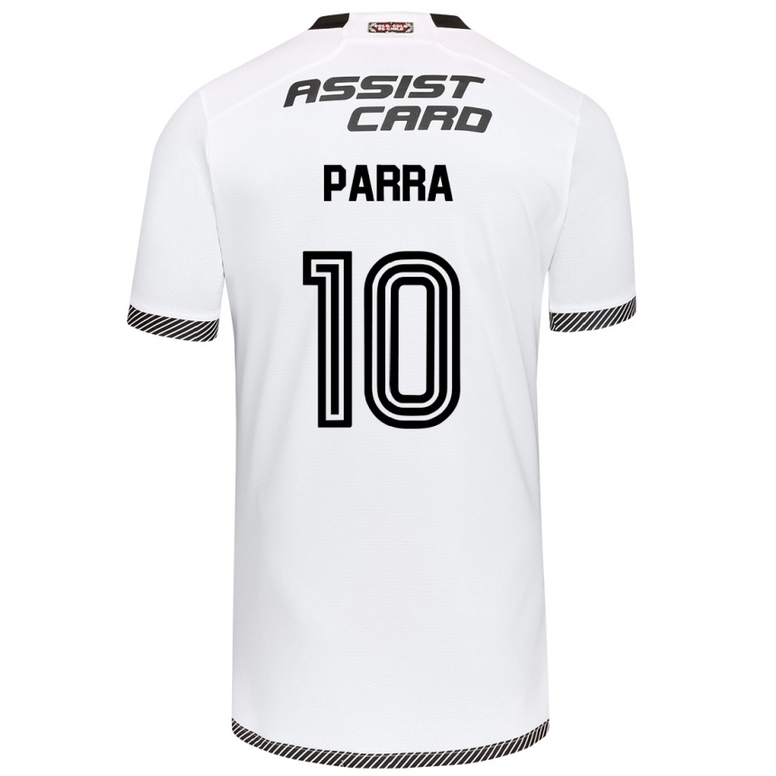 Enfant Football Maillot Pablo Parra #10 Blanc Noir Tenues Domicile 2024/25 Canada