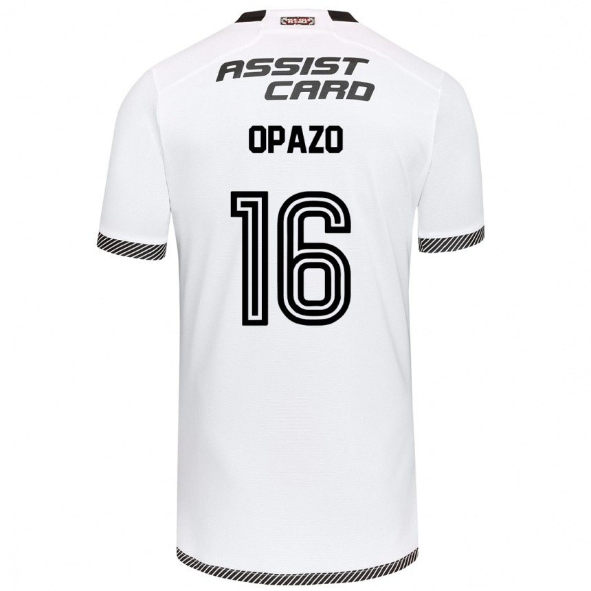 Enfant Football Maillot Óscar Opazo #16 Blanc Noir Tenues Domicile 2024/25 Canada