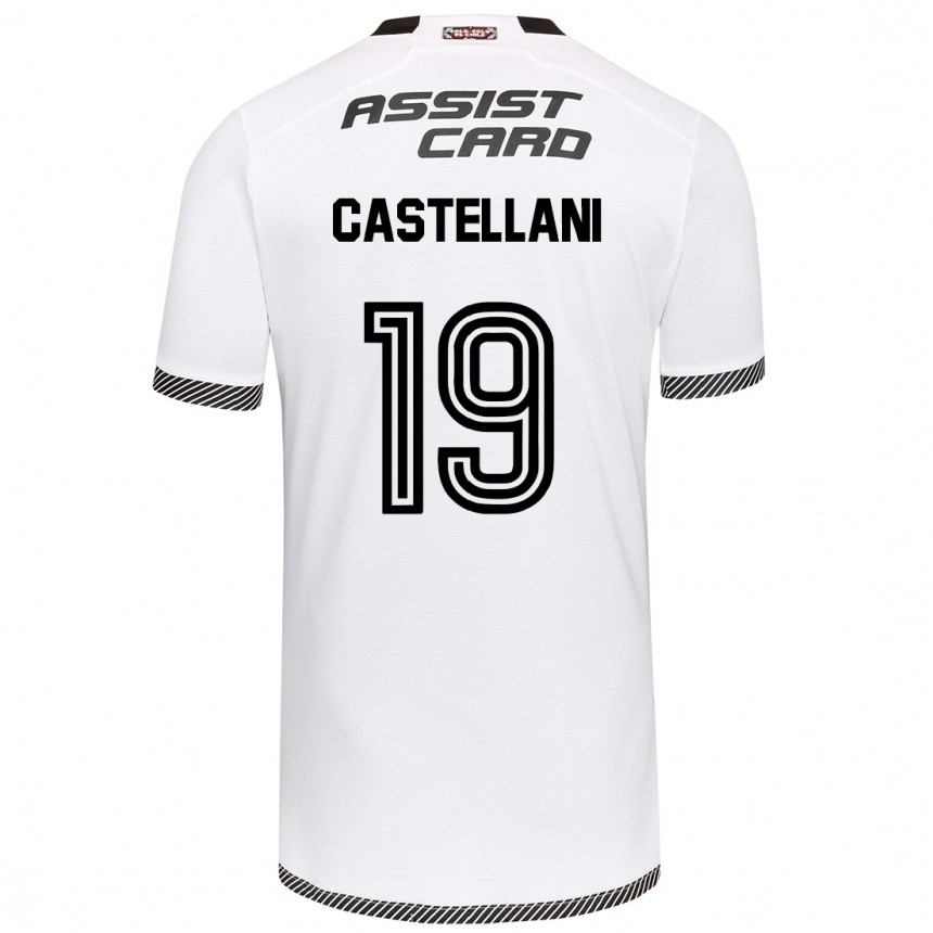 Enfant Football Maillot Gonzalo Castellani #19 Blanc Noir Tenues Domicile 2024/25 Canada