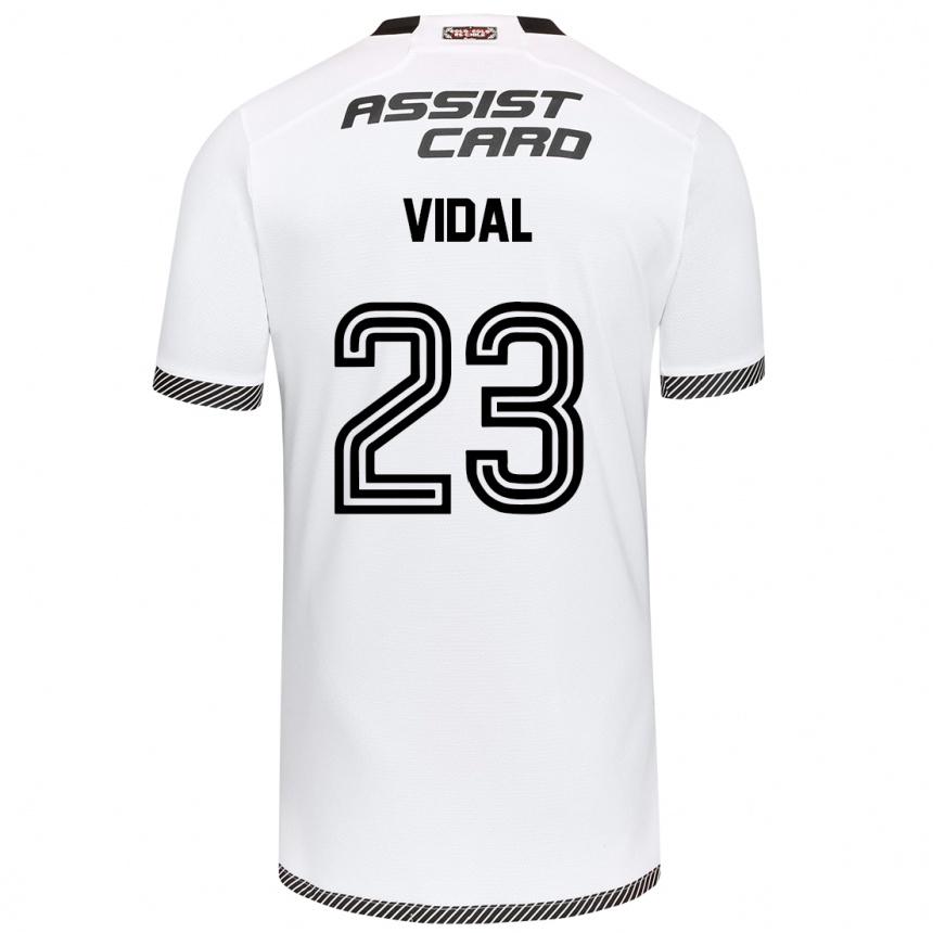 Enfant Football Maillot Arturo Vidal #23 Blanc Noir Tenues Domicile 2024/25 Canada