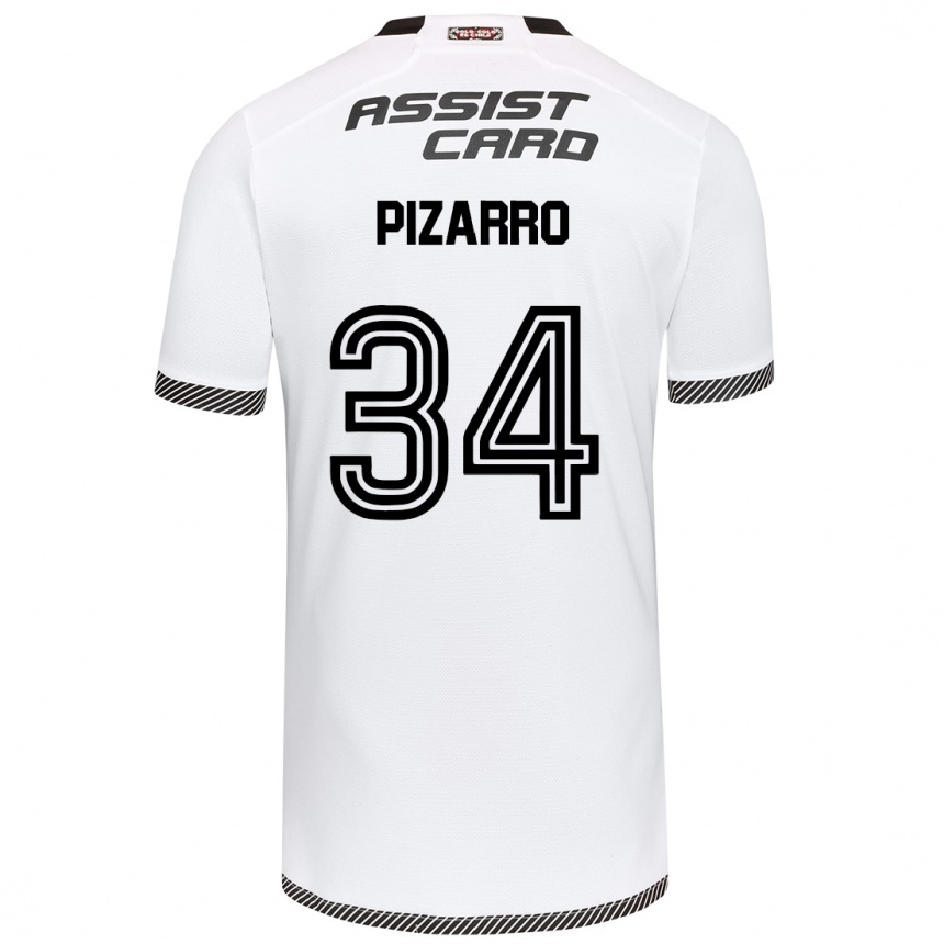 Enfant Football Maillot Vicente Pizarro #34 Blanc Noir Tenues Domicile 2024/25 Canada