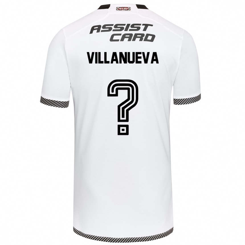 Kids Football Eduardo Villanueva #0 White Black Home Jersey 2024/25 T-Shirt Canada