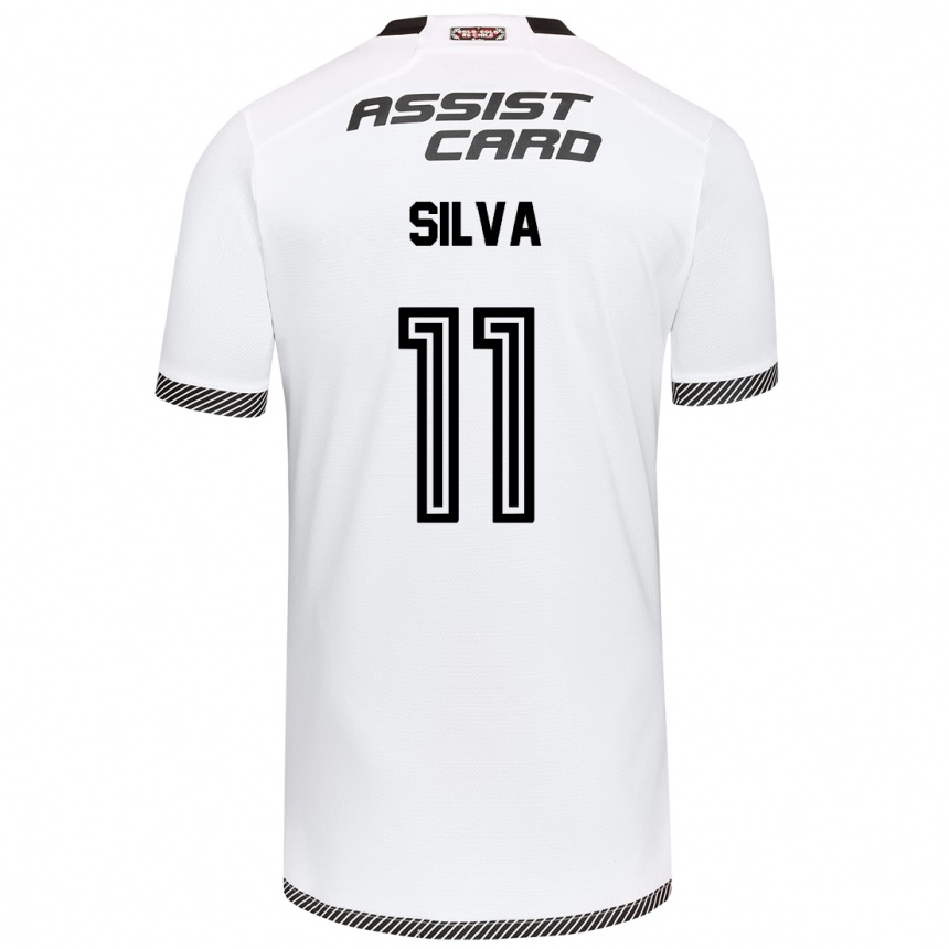 Enfant Football Maillot Martín Silva #11 Blanc Noir Tenues Domicile 2024/25 Canada