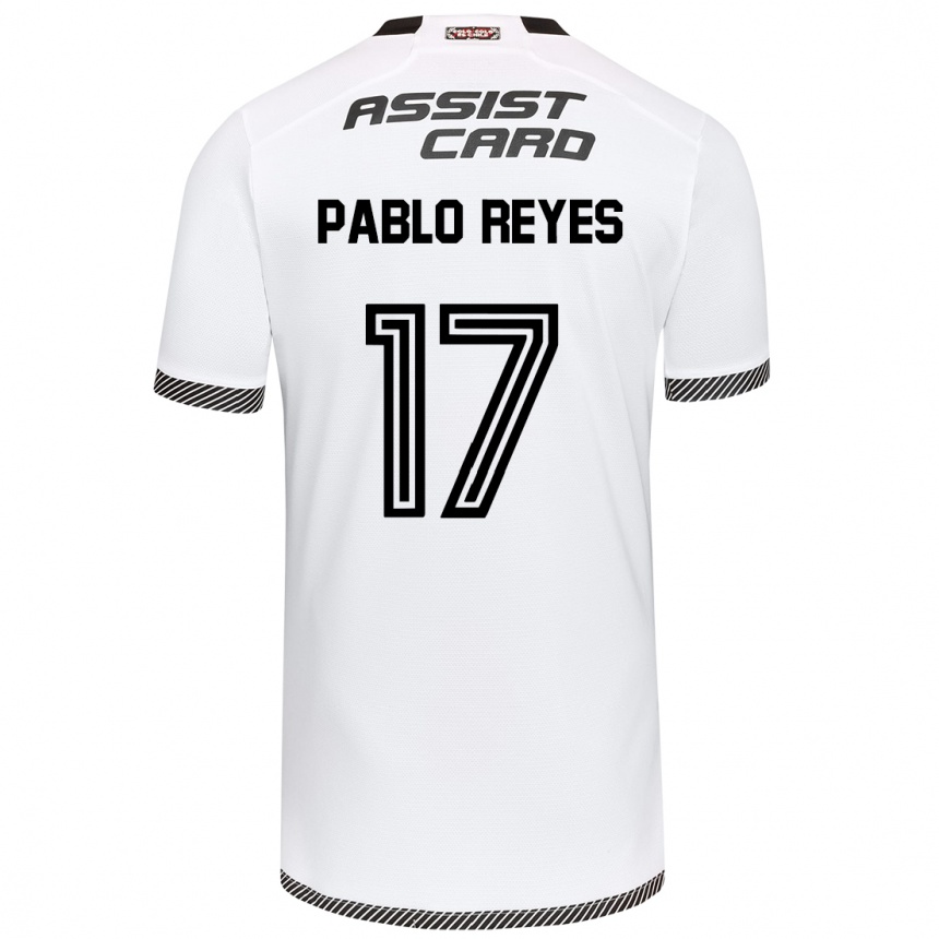 Enfant Football Maillot Juan Pablo Reyes #17 Blanc Noir Tenues Domicile 2024/25 Canada