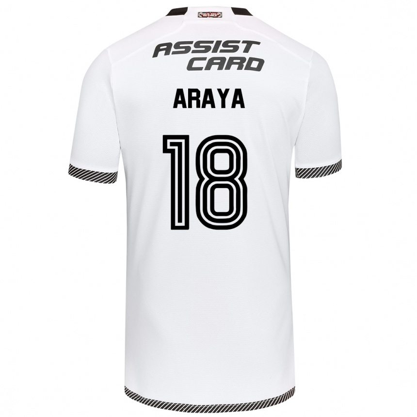 Enfant Football Maillot Benjamín Araya #18 Blanc Noir Tenues Domicile 2024/25 Canada