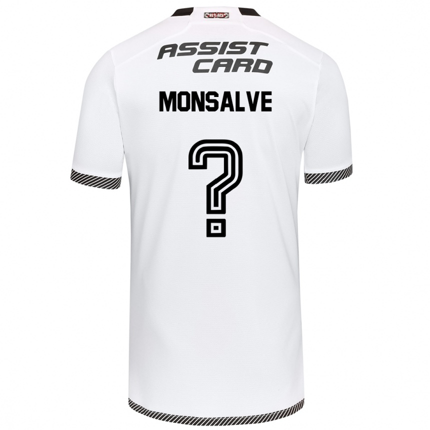 Kids Football Gaspar Monsalve #0 White Black Home Jersey 2024/25 T-Shirt Canada