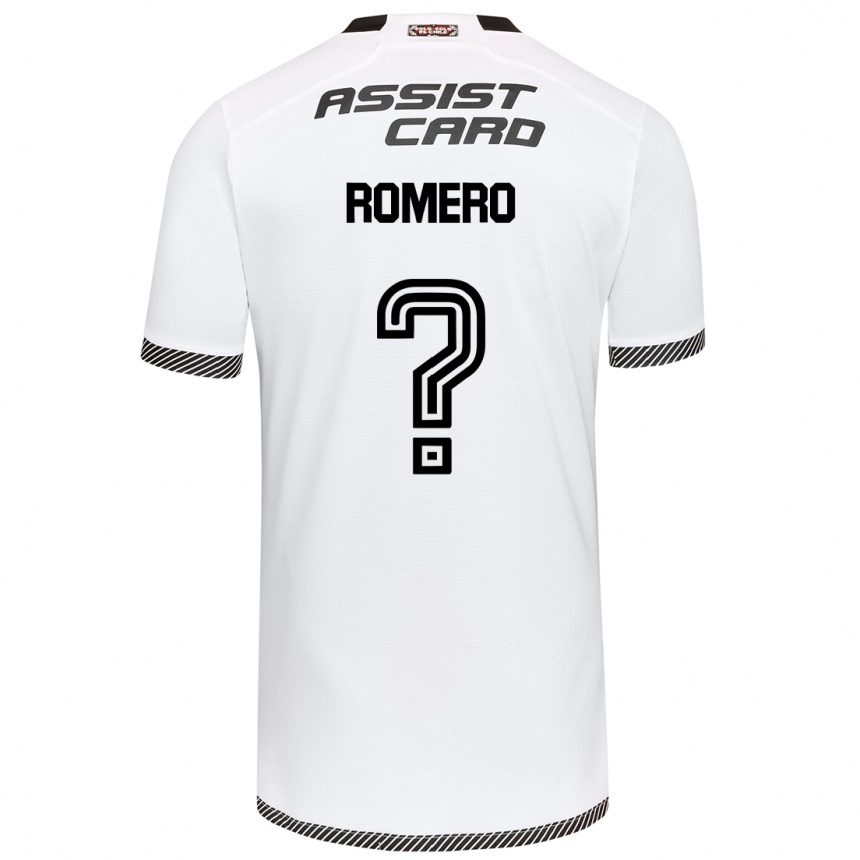 Kids Football Enzo Romero #0 White Black Home Jersey 2024/25 T-Shirt Canada