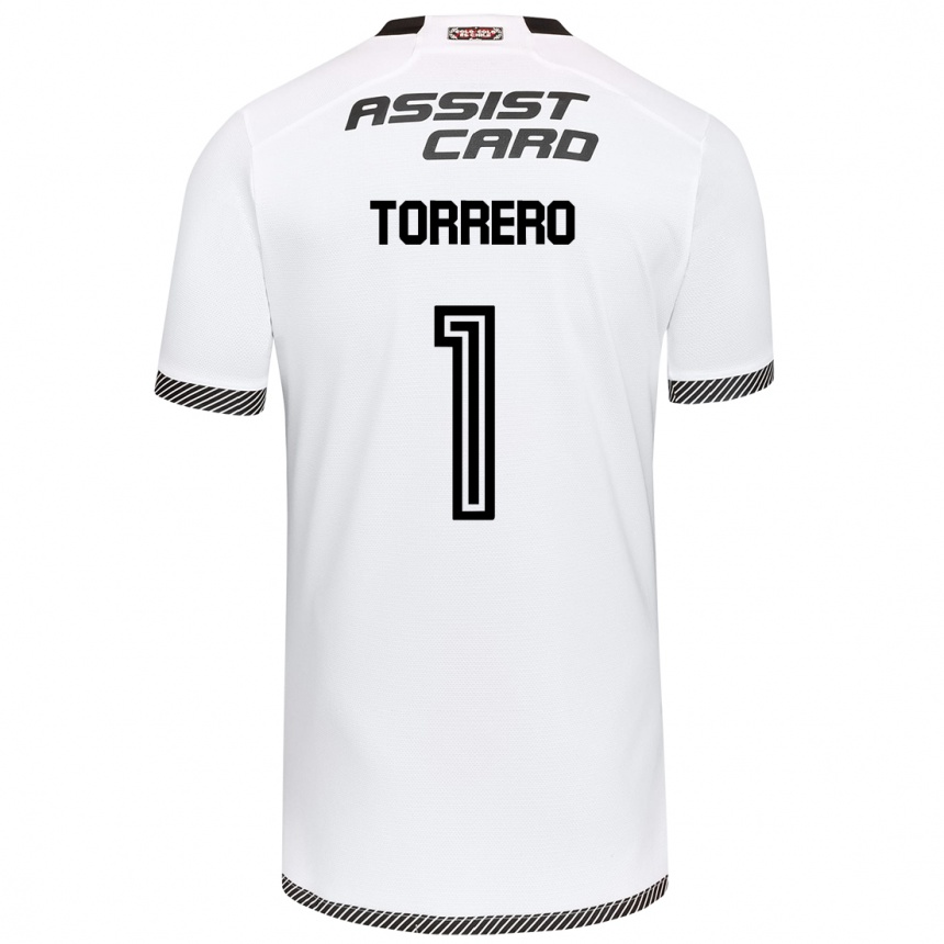 Kids Football Ryann Torrero #1 White Black Home Jersey 2024/25 T-Shirt Canada