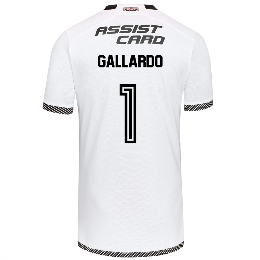 Kids Football Alexia Gallardo #1 White Black Home Jersey 2024/25 T-Shirt Canada