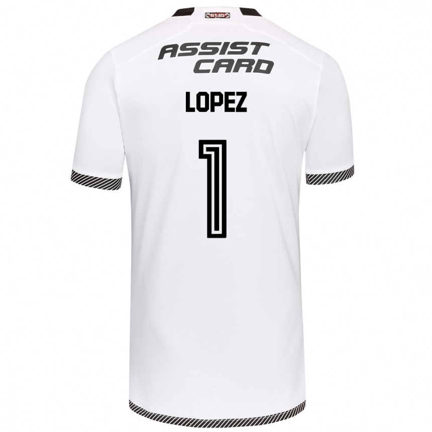 Enfant Football Maillot Yessenia López #1 Blanc Noir Tenues Domicile 2024/25 Canada