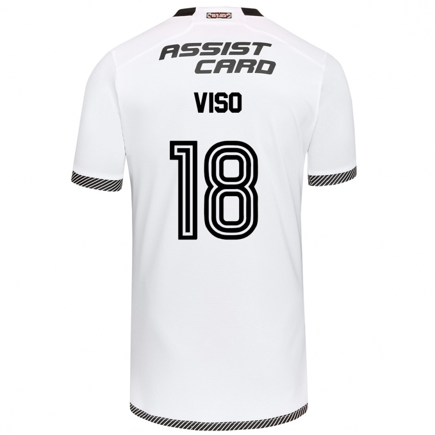 Enfant Football Maillot Ysaura Viso #18 Blanc Noir Tenues Domicile 2024/25 Canada