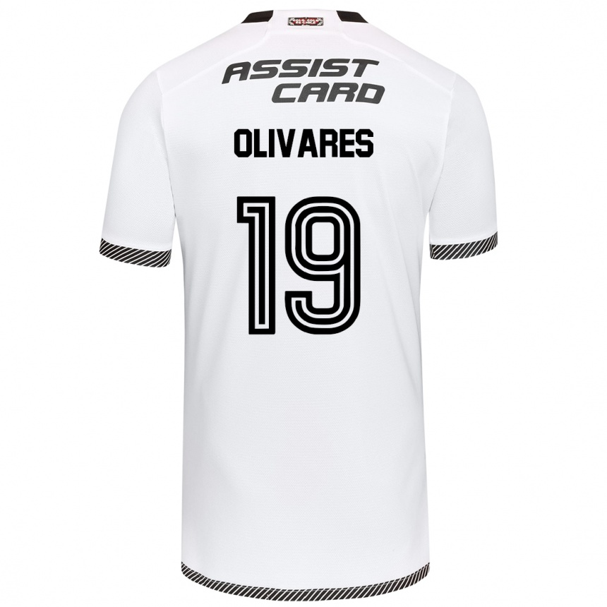 Enfant Football Maillot Michelle Olivares #19 Blanc Noir Tenues Domicile 2024/25 Canada