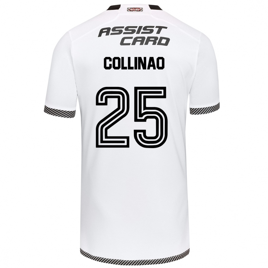 Enfant Football Maillot Margarita Collinao #25 Blanc Noir Tenues Domicile 2024/25 Canada