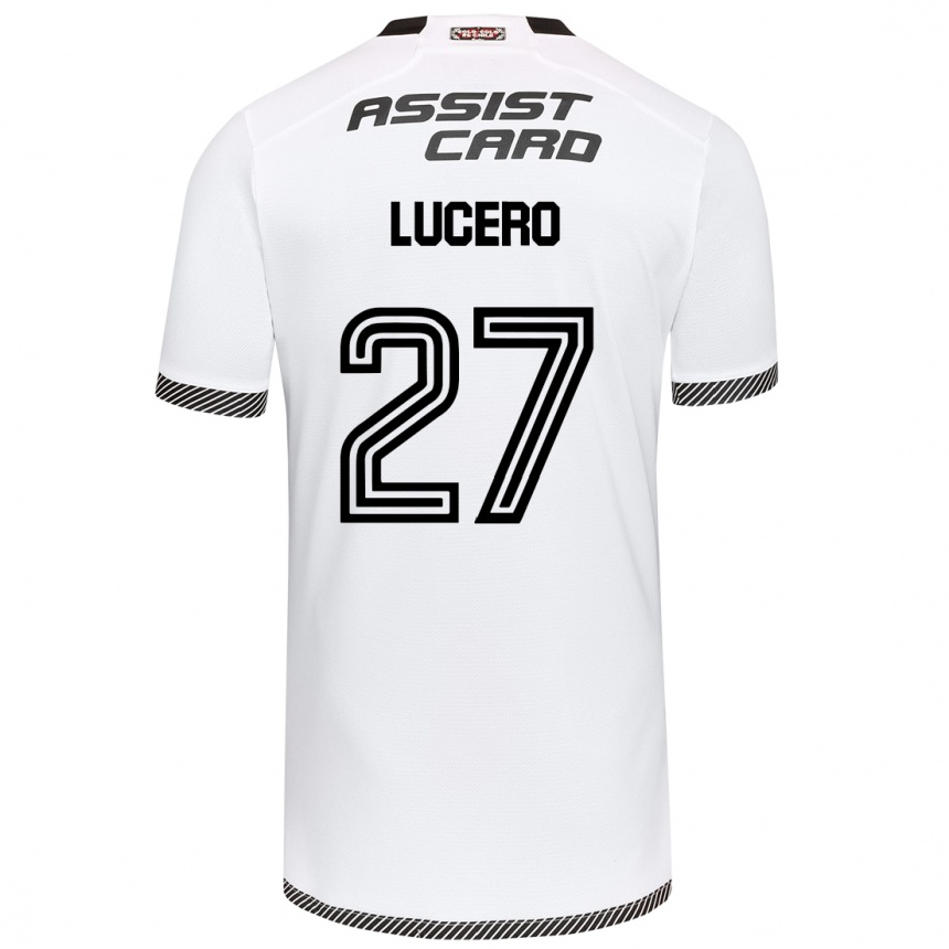 Enfant Football Maillot Valentina Lucero #27 Blanc Noir Tenues Domicile 2024/25 Canada