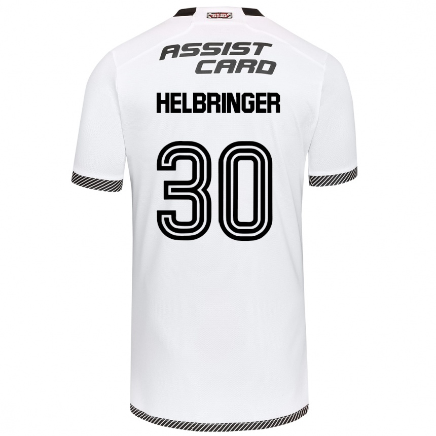 Kids Football Aixa Helbringer #30 White Black Home Jersey 2024/25 T-Shirt Canada