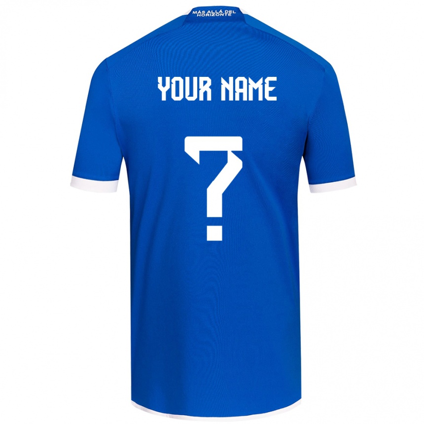 Kids Football Your Name #0 Blue White Home Jersey 2024/25 T-Shirt Canada