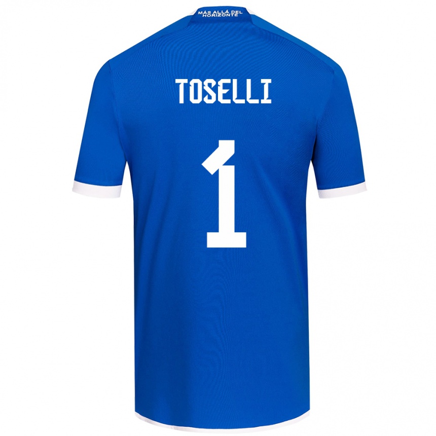 Kids Football Cristopher Toselli #1 Blue White Home Jersey 2024/25 T-Shirt Canada