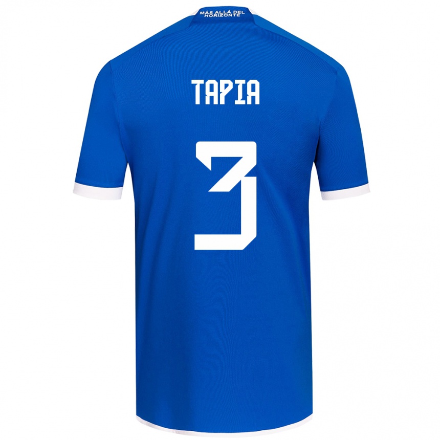 Kids Football Ignacio Tapia #3 Blue White Home Jersey 2024/25 T-Shirt Canada