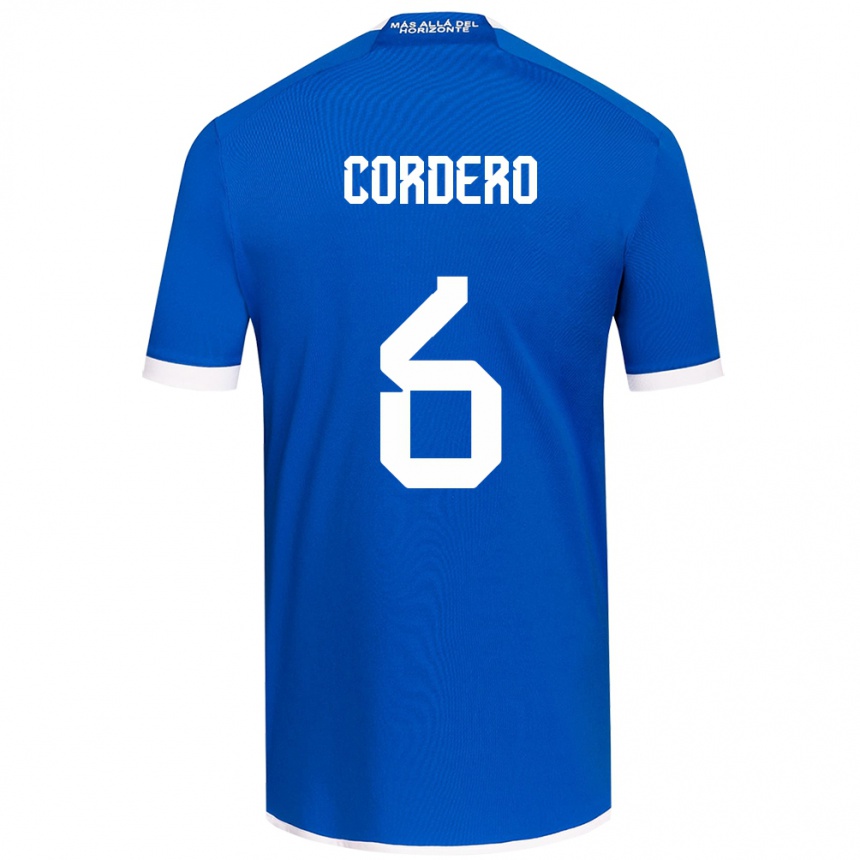 Enfant Football Maillot Renato Cordero #6 Bleu Blanc Tenues Domicile 2024/25 Canada