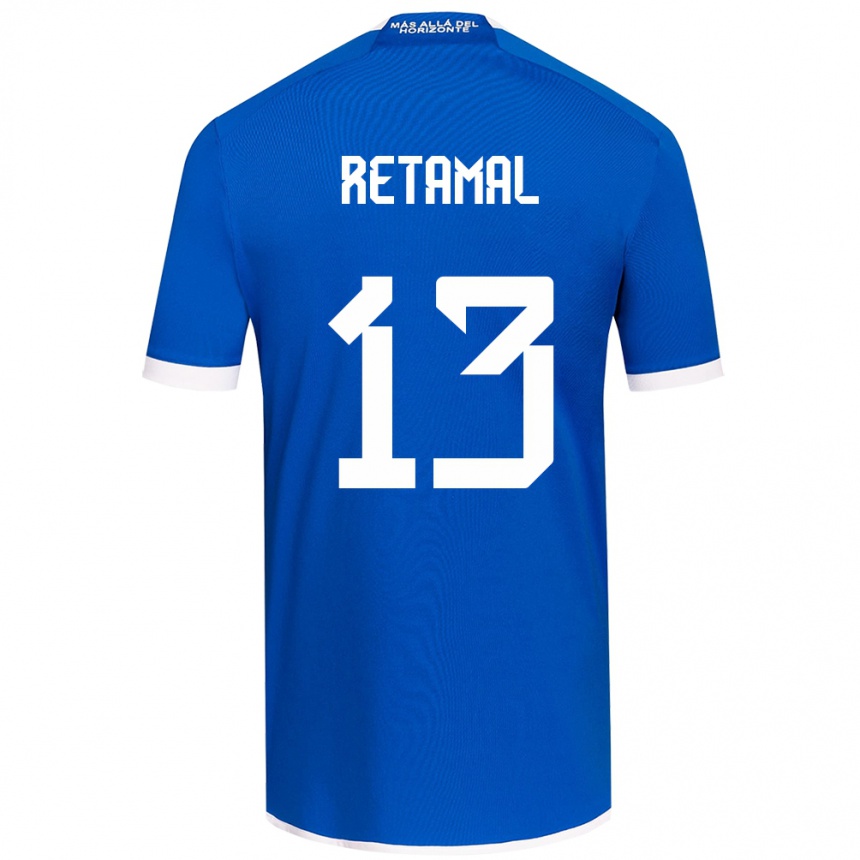 Enfant Football Maillot David Retamal #13 Bleu Blanc Tenues Domicile 2024/25 Canada