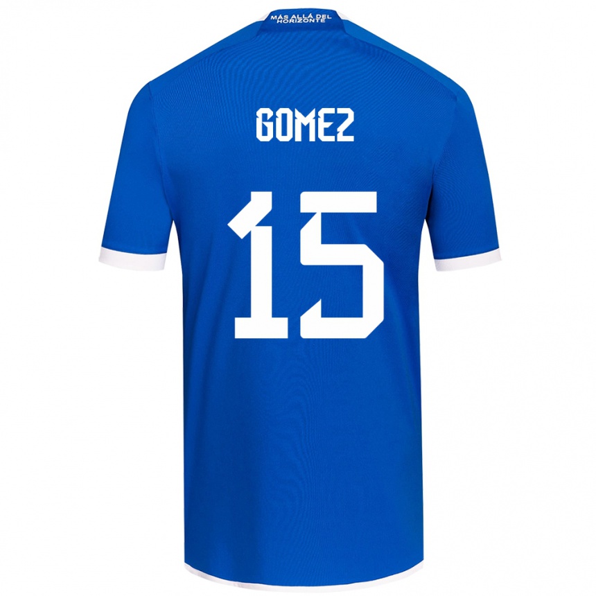 Enfant Football Maillot Juan Pablo Gómez #15 Bleu Blanc Tenues Domicile 2024/25 Canada