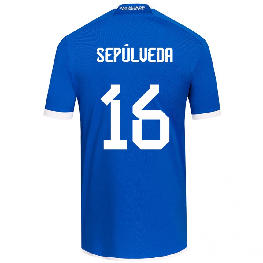 Enfant Football Maillot Matías Sepúlveda #16 Bleu Blanc Tenues Domicile 2024/25 Canada