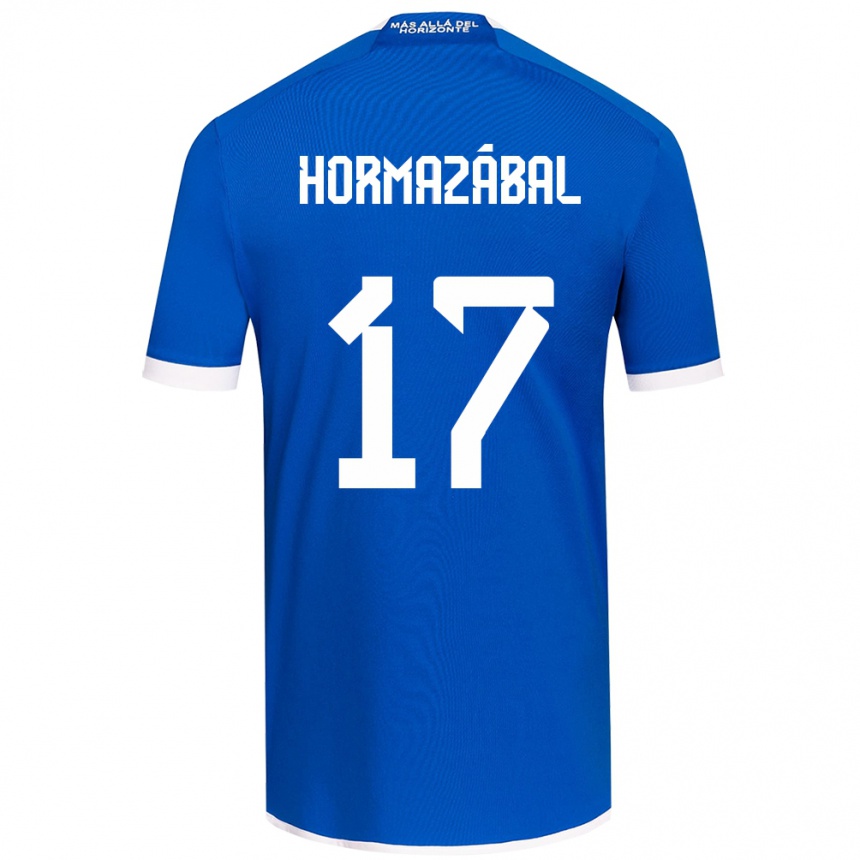 Enfant Football Maillot Fabián Hormazábal #17 Bleu Blanc Tenues Domicile 2024/25 Canada