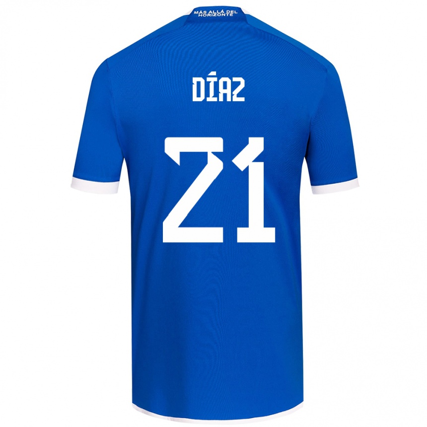 Enfant Football Maillot Marcelo Díaz #21 Bleu Blanc Tenues Domicile 2024/25 Canada