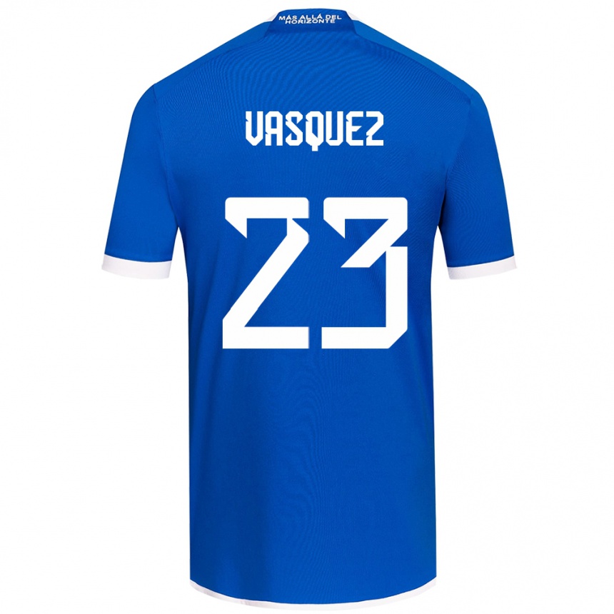 Enfant Football Maillot Ignacio Vásquez #23 Bleu Blanc Tenues Domicile 2024/25 Canada