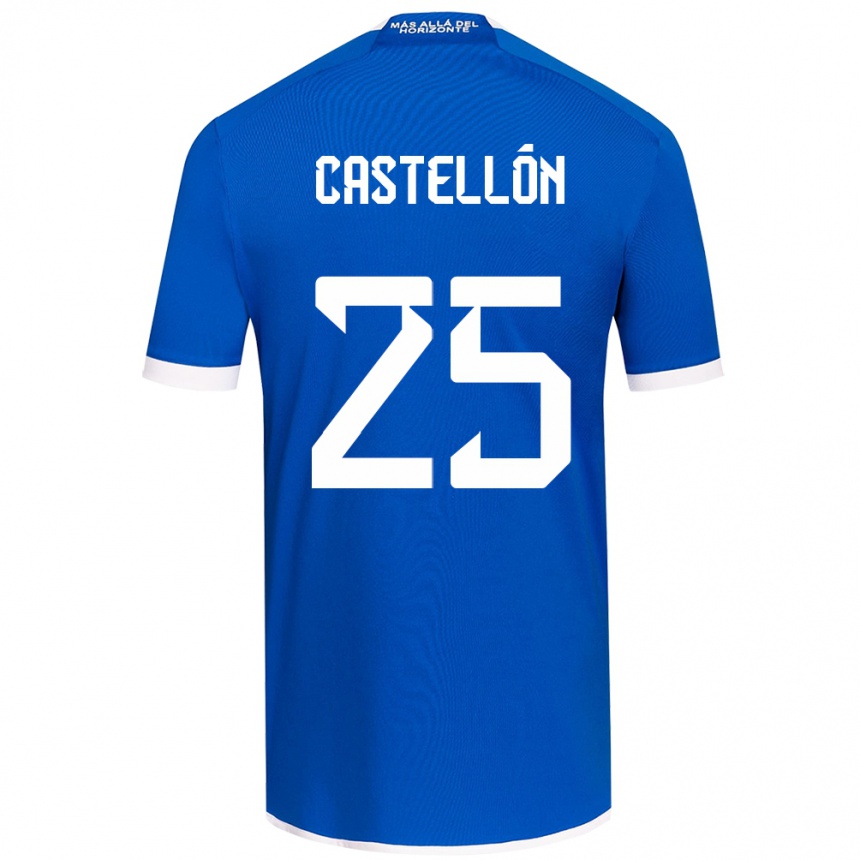 Kids Football Gabriel Castellón #25 Blue White Home Jersey 2024/25 T-Shirt Canada