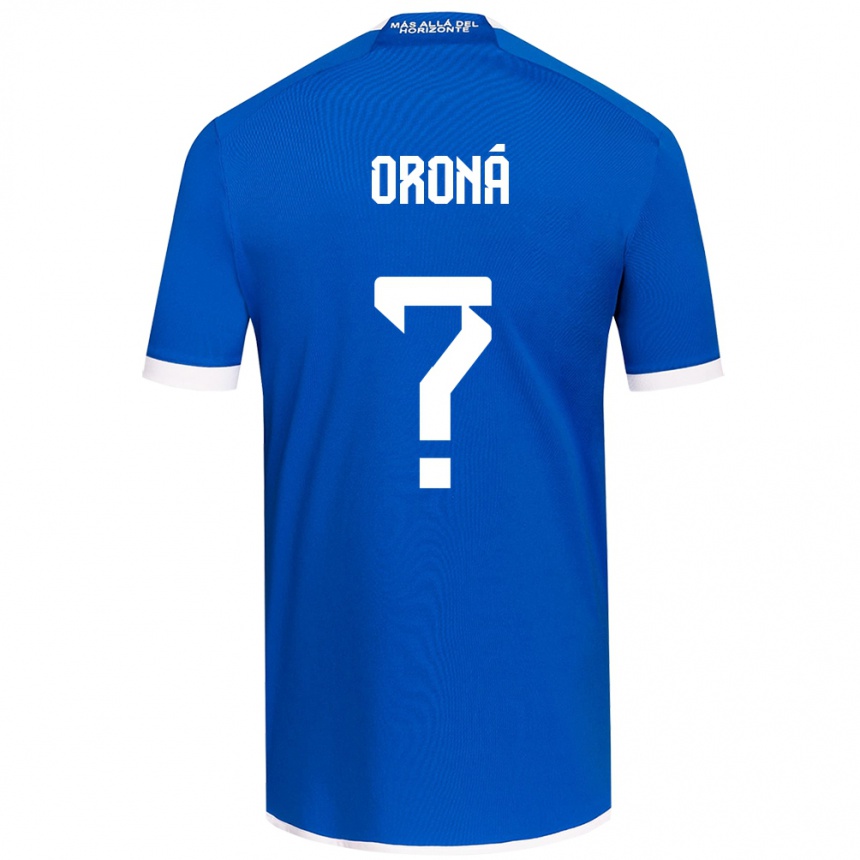 Kids Football Marco Oroná #0 Blue White Home Jersey 2024/25 T-Shirt Canada